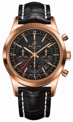 Breitling Transocean Chronograph GMT Black Dial BWatch RB045112-BC68SS
