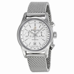 Breitling Transocean White Dial Stainless Steel Men's Watch A4131012-G757SS