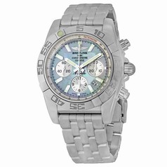 Breitling Chronomat 44 Mother of Pearl Dial Stainless Steel Men's Watch AB011012-G685SS