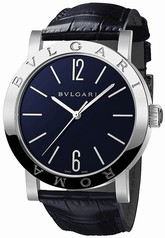 Bvlgari BVLGARI ROMA Blue Dial Leather Strap Men's Watch 102188