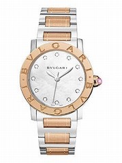 Bvlgari BVLGARI White Mother of Pearl Diamond Dial 33mm Automatic Ladies Watch 101891