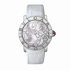 Bvlgari BVLGARI White Mother-of-Pearl with Diamonds Dial Automatic Ladies Watch 102030