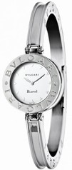 Bvlgari B.zero1 White Dial Stainless Steel Bangle Bracelet Quartz Ladies Watch 101915
