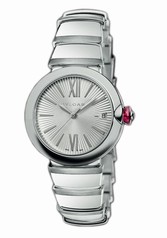 Bvlgari Lvcea Silver Dial Stainless Steel Automatic Ladies Watch 102383