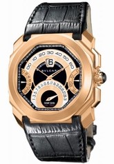 Bvlgari Octo Retrogradi Black Lacquered Dial Chronograph Men's Watch 101837