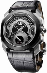 Bvlgari Octo Retrogradi Black Lacquered Dial Chronograph Men's Watch 101882