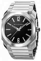Bvlgari Octo Solotempo Black Dial Stainless Steel Men's Watch 102104