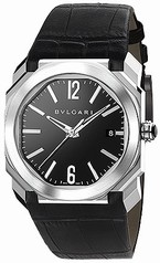 Bvlgari Octo Solotempo Black Lacquered Polished Dial Men's Watch 102121
