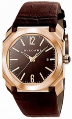Bvlgari Octo Solotempo Brown Lacquered Polished Dial Automatic Men's Watch 102250