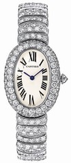 Cartier Baignoire 1920 Diamond 18kt White Gold Ladies Watch WB5103LM