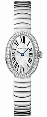 Cartier Baignoire Mini Silver Dial 18kt White Gold Ladies Watch WB520025