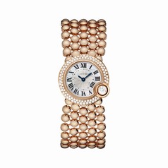 Cartier Ballon Blanc Mother of Pearl Dial 18kt Pink Gold Diamond Ladies Watch WE902057