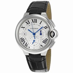 Cartier Ballon Bleu Black Alligator Strap Chronograph Men's Watch W6920003