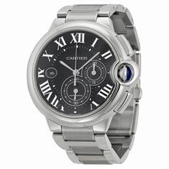 Cartier Ballon Bleu Black Dial Chronograph Mens Watch W6920025