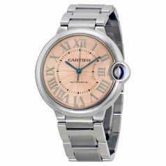 Cartier Ballon Bleu De Cartier Pink Dial Stainless Steel Watch W6920041