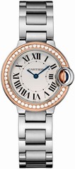 Cartier Ballon Bleu Silver Dial Stainless Steel Ladies Watch WE902079