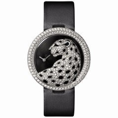 Cartier Bestiaire Panthere Divine Black Guilloché Dial Ladies Watch HPI00648