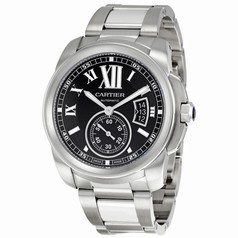 Cartier Calibre de Cartier Black Dial Stainless Steel Men's Watch W7100016