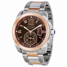 Cartier Calibre De Cartier Chocolate Brown Dial Men's Watch W7100050