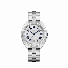 Cartier Clé Flinqué Sunray Effect Dial Ladies Watch WJCL0007