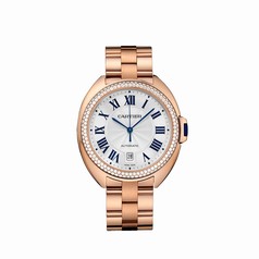 Cartier Clé Flinqué Sunray Effect Dial Ladies Watch WJCL0009