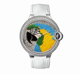 Cartier d'Art Diamond Set Parrot Motif Dial Men's Watch HPI00769