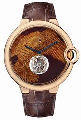 Cartier d'Art Mother of Pearl Falcon Motif Dial Men's Watch HPI00894