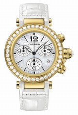 Cartier Pasha Seatimer Mother of Pearl Chronograph Ladies Watch WJ130009