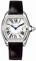Cartier Roadster 18kt White Gold Diamond Ladies Watch WE500260