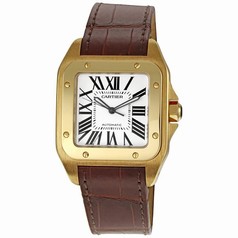 Cartier Santos 18kt Yellow Gold Men's Watch W20071Y1