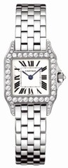 Cartier Santos Demoiselle 18kt White Gold Diamond Ladies Watch WF9003Y8