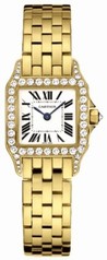 Cartier Santos Demoiselle 18kt Yellow Gold Diamond Ladies Watch WF9001Y7