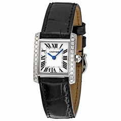 Cartier Tank Francaise 18kt White Gold Diamond Ladies Watch WE100231