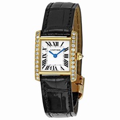 Cartier Tank Francaise 18kt Yellow Gold Diamond Ladies Watch WE100131