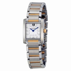 Cartier Tank Francaise Small Model 18k Rose Gold and Steel Watch WE110004