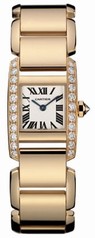 Cartier Tankissime Diamond 18kt Rose Gold Ladies Watch WE70028H