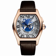 Cartier Tortue XXL Multiple Time Zone Manual Wind 18 kt Rose Gold Men's Watch W1580049