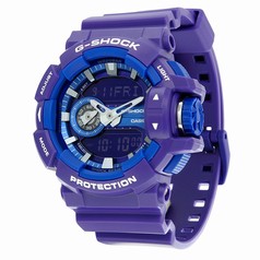 Casio G-Shock Quartz Water Resistant Purple Resin Men's Watch GA400A-6A