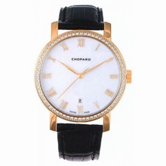 Chopard Classic 18k Rose Gold Diamond Bezel Men's Watch 171278-5004