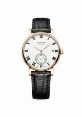 Chopard Classic Manufacture White Dial 18K Yellow Gold Automatic Men's Watch 161289-0001