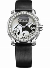 Chopard Happy Sport Happy Mickey Mouse Diamond Steel Ladies Watch 278475-3033