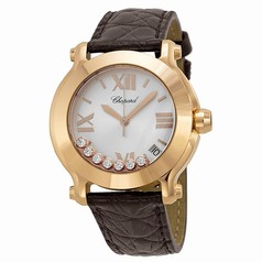 Chopard Happy Sport II 18k Rose Gold Diamond Watch 277471-5013
