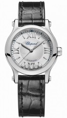 Chopard Happy Sport Silver-Toned Dial Ladies Watch 278573-3001