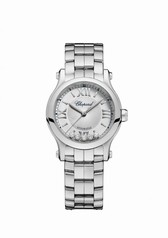 Chopard Happy Sport Silver-Toned Dial Stainless Steel Ladies Watch 278573-3002