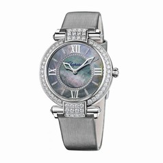 Chopard Imperiale 18k White Gold Case Diamond Bezel Mother of Pearl Dial Ladies Watch 384242-1006