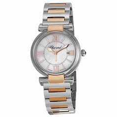 Chopard Imperiale Mother of Pearl Dial Stainless Steel and 18kt Rose Gold Ladies Watch 388541-6002