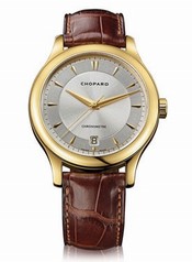 Chopard L.U.C. Classic Automatic Silver Dial 18 kt Yellow Gold Men's Watch 161907-0001