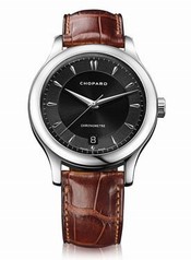 Chopard L.U.C Classic Black Dial Brown Leather Automatic Men's Watch 161907-1001