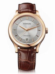 Chopard L.U.C Classic Silver Dial Brown Leather Automatic Men's Watch 161907-5002
