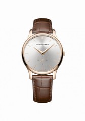 Chopard L.U.C. XPS Silver Dial 18kt Rose Gold Brown Leather Ladies Watch 161920-5002